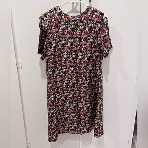 JONATHAN COHEN Size S Multi-Color Silk Short Dress